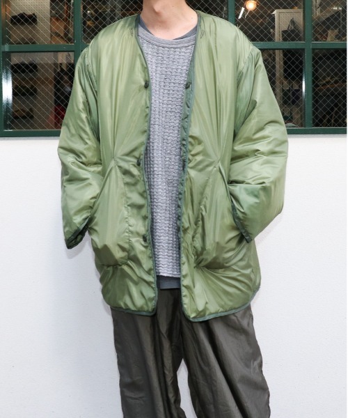 made in standard (メイドインスタンダード)の「MADE IN STANDARD/メイドインスタンダード REVERSIBLE NIGHT CAMO LINER リバーシブルキルトライナーコート(ミリタリージャケット・メンズ・ブラック/オリーブ・FREE)」の5枚目の写真