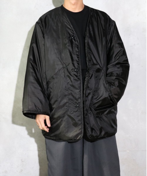 made in standard (メイドインスタンダード)の「MADE IN STANDARD/メイドインスタンダード REVERSIBLE NIGHT CAMO LINER リバーシブルキルトライナーコート(ミリタリージャケット・メンズ・ブラック/オリーブ・FREE)」の18枚目の写真