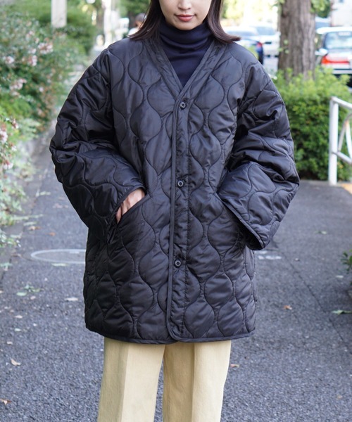 made in standard (メイドインスタンダード)の「MADE IN STANDARD/メイドインスタンダード REVERSIBLE NIGHT CAMO LINER リバーシブルキルトライナーコート(ミリタリージャケット・メンズ・ブラック/オリーブ・FREE)」の19枚目の写真