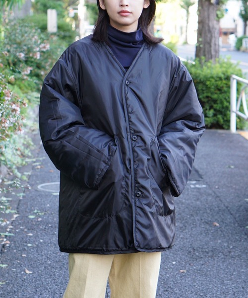 made in standard (メイドインスタンダード)の「MADE IN STANDARD/メイドインスタンダード REVERSIBLE NIGHT CAMO LINER リバーシブルキルトライナーコート(ミリタリージャケット・メンズ・ブラック/オリーブ・FREE)」の22枚目の写真