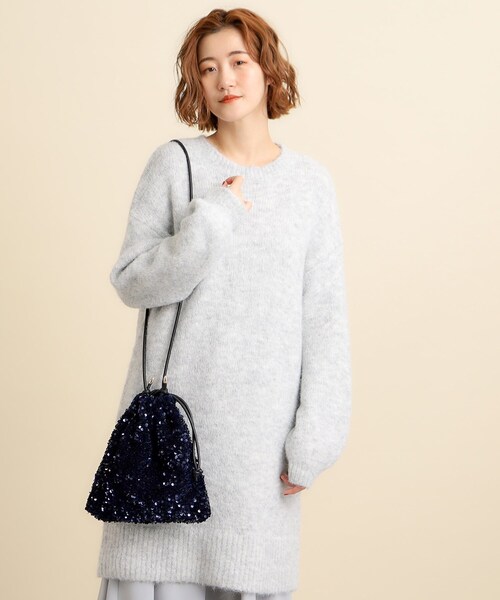 grove（グローブ）の「◆スパンコール巾着2WAYショルダー（ショルダーバッグ・レディース・ブラック系3/ネイビー系3/グレー系3・00）」の18枚目の写真