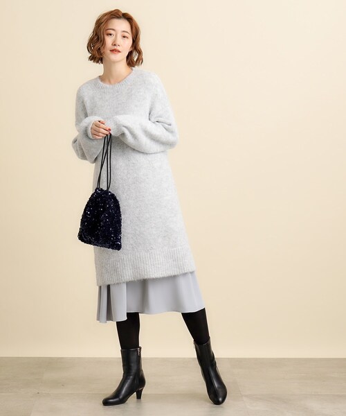 grove（グローブ）の「◆スパンコール巾着2WAYショルダー（ショルダーバッグ・レディース・ブラック系3/ネイビー系3/グレー系3・00）」の19枚目の写真