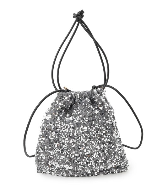 grove（グローブ）の「◆スパンコール巾着2WAYショルダー（ショルダーバッグ・レディース・ブラック系3/ネイビー系3/グレー系3・00）」の20枚目の写真