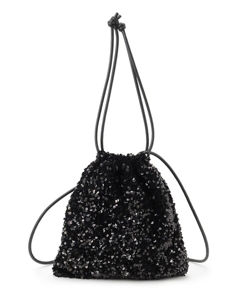 grove（グローブ）の「◆スパンコール巾着2WAYショルダー（ショルダーバッグ・レディース・ブラック系3/ネイビー系3/グレー系3・00）」の21枚目の写真