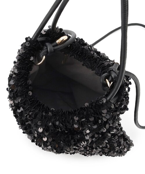 grove（グローブ）の「◆スパンコール巾着2WAYショルダー（ショルダーバッグ・レディース・ブラック系3/ネイビー系3/グレー系3・00）」の7枚目の写真