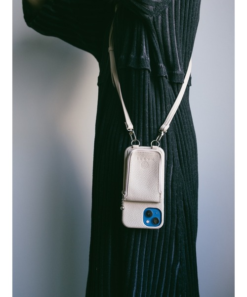 MARTE(マルテ)の「Shoulder strap iphone case/iPhone13pro/ショルダーストラップiPhoneケース(スマホケース/カバー・レディース・ブラック/アイボリー/ライトパープル・iPhone 13 Pro)」の7枚目の写真