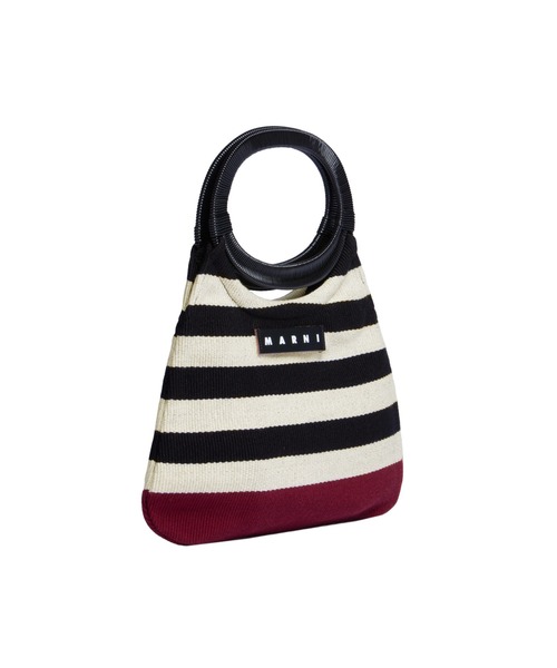 MARNI MARKET マルニマーケット ボートバッグ BORT BAG ブラックチェリー MARNI MARKET BOAT BAG | Marni