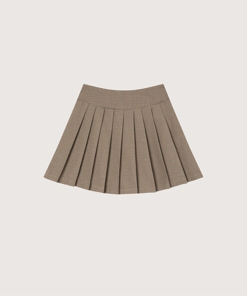 LA POMME petit(ラポミ・プチ)の「Houndstooth Gold Button Skirt Set-Up(セットアップ・レディース・ブラウン・MEDIUM/SMALL/LARGE)」の5枚目の写真