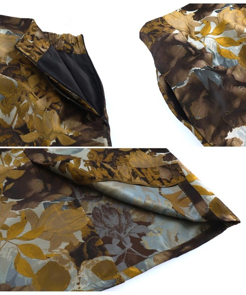 Settimissimo（セッティミッシモ）の「ジャガードフラワー Iラインスカート ナロースカート（スカート・レディース・アイボリー/イエロー・FREE）」の17枚目の写真