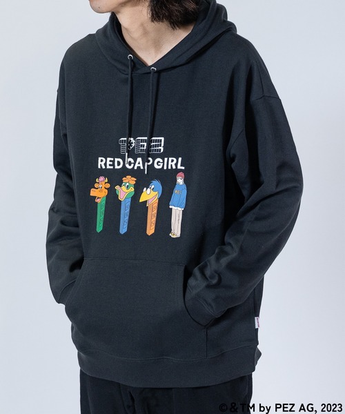 Red Cap Girl(レッドキャプガール)の「【a-r】〔PEZ×RedCapGirl〕イラスト刺繍&プリント オーバーサイズ HOODIE(パーカー・メンズ・アイボリー/アッシュグレー/ダークグレー/ネイビー・LARGE/MEDIUM/X-LARGE)」の18枚目の写真