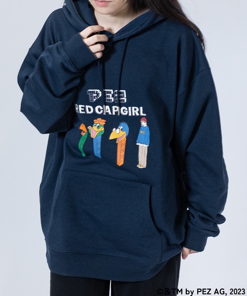 Red Cap Girl(レッドキャプガール)の「【a-r】〔PEZ×RedCapGirl〕イラスト刺繍&プリント オーバーサイズ HOODIE(パーカー・メンズ・アイボリー/アッシュグレー/ダークグレー/ネイビー・LARGE/MEDIUM/X-LARGE)」の22枚目の写真