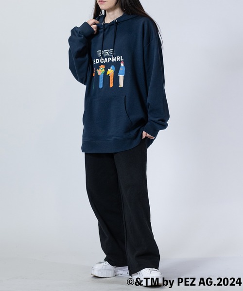 Red Cap Girl(レッドキャプガール)の「【a-r】〔PEZ×RedCapGirl〕イラスト刺繍&プリント オーバーサイズ HOODIE(パーカー・メンズ・アイボリー/アッシュグレー/ダークグレー/ネイビー・LARGE/MEDIUM/X-LARGE)」の12枚目の写真