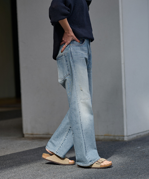 FRAMeWORK（フレームワーク）の「≪追加・ベストセラー≫デニムストレートパンツ（デニムパンツ・レディース・ブルー系その他・34/36/40/38）」の12枚目の写真