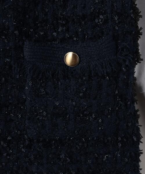 green label relaxing（グリーンレーベルリラクシング）の「TJ ツイードニットベスト+カットプルオーバー セット 100cm-110cm（Tシャツ/カットソー・キッズ・ネイビー/ケリー・S130/XS110）」の7枚目の写真