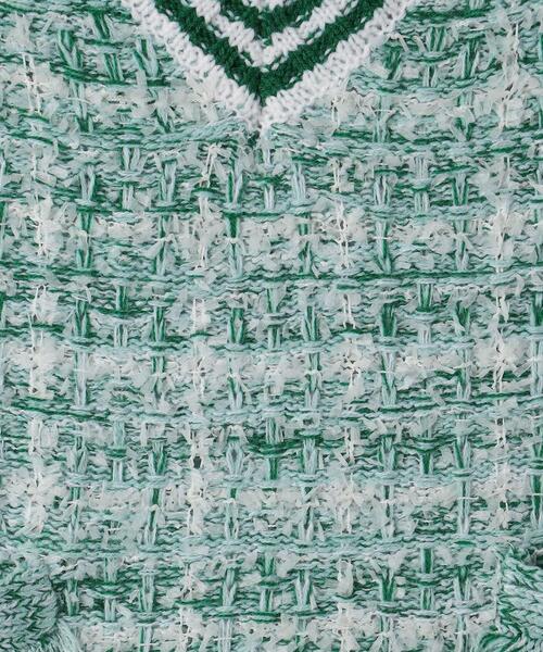 green label relaxing（グリーンレーベルリラクシング）の「TJ ツイードニットベスト+カットプルオーバー セット 100cm-110cm（Tシャツ/カットソー・キッズ・ネイビー/ケリー・S130/XS110）」の18枚目の写真