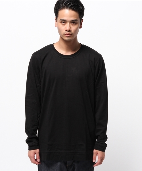 WEGO（ウィゴー）の「WEGO/サイドZIPロングTシャツ（Tシャツ/カットソー・メンズ・ホワイト/ブラック・MEDIUM/LARGE）」の6枚目の写真