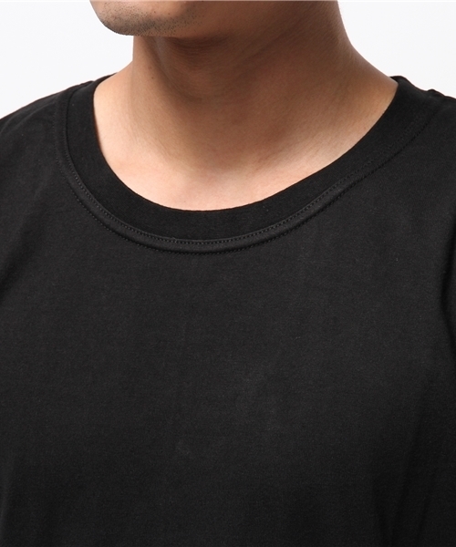 WEGO（ウィゴー）の「WEGO/サイドZIPロングTシャツ（Tシャツ/カットソー・メンズ・ホワイト/ブラック・MEDIUM/LARGE）」の9枚目の写真