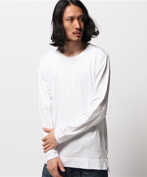 WEGO（ウィゴー）の「WEGO/サイドZIPロングTシャツ（Tシャツ/カットソー・メンズ・ホワイト/ブラック・MEDIUM/LARGE）」の11枚目の写真