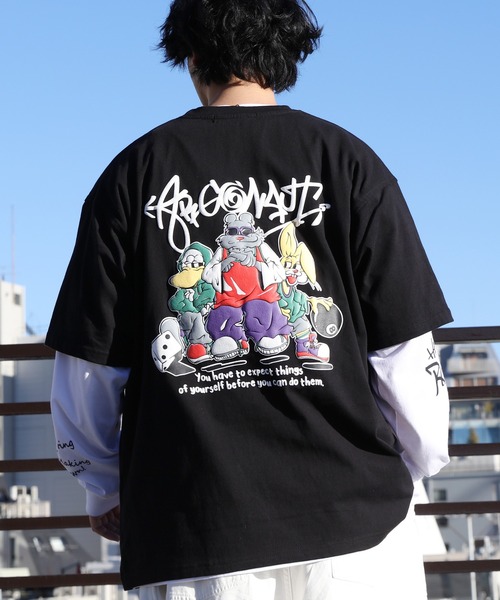 8(eight)(エイト)の「グラフィックレイヤードT(Tシャツ/カットソー・メンズ・ホワイト系その他2/ホワイト系その他/ブラック系その他2/ネイビー系/ピンク系その他/ブラック系その他・LARGE/MEDIUM)」の4枚目の写真