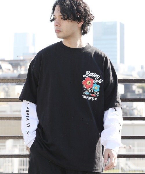 8(eight)(エイト)の「グラフィックレイヤードT(Tシャツ/カットソー・メンズ・ホワイト系その他2/ホワイト系その他/ブラック系その他2/ネイビー系/ピンク系その他/ブラック系その他・LARGE/MEDIUM)」の5枚目の写真