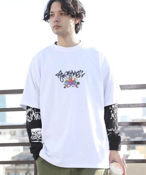 8(eight)(エイト)の「グラフィックレイヤードT(Tシャツ/カットソー・メンズ・ホワイト系その他2/ホワイト系その他/ブラック系その他2/ネイビー系/ピンク系その他/ブラック系その他・LARGE/MEDIUM)」の22枚目の写真