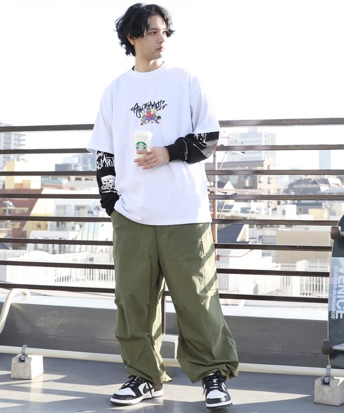 8(eight)(エイト)の「グラフィックレイヤードT(Tシャツ/カットソー・メンズ・ホワイト系その他2/ホワイト系その他/ブラック系その他2/ネイビー系/ピンク系その他/ブラック系その他・LARGE/MEDIUM)」の16枚目の写真