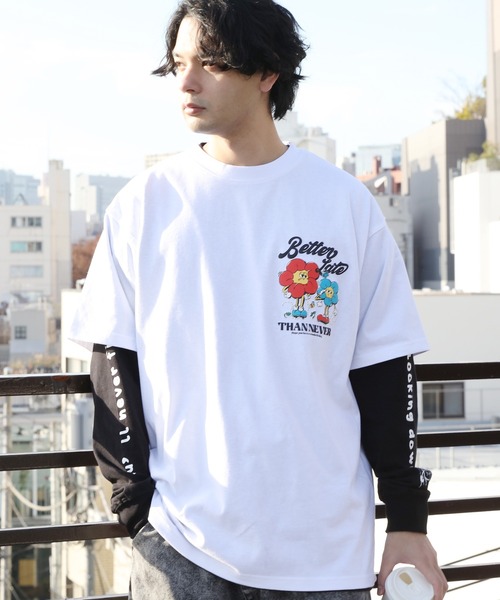 8(eight)(エイト)の「グラフィックレイヤードT(Tシャツ/カットソー・メンズ・ホワイト系その他2/ホワイト系その他/ブラック系その他2/ネイビー系/ピンク系その他/ブラック系その他・LARGE/MEDIUM)」の19枚目の写真