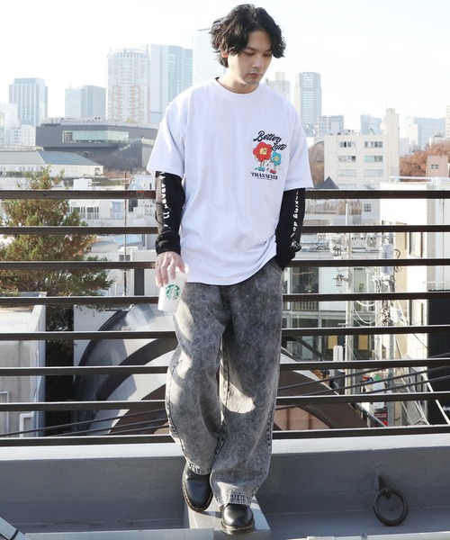 8(eight)(エイト)の「グラフィックレイヤードT(Tシャツ/カットソー・メンズ・ホワイト系その他2/ホワイト系その他/ブラック系その他2/ネイビー系/ピンク系その他/ブラック系その他・LARGE/MEDIUM)」の11枚目の写真