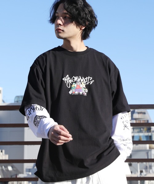 8(eight)(エイト)の「グラフィックレイヤードT(Tシャツ/カットソー・メンズ・ホワイト系その他2/ホワイト系その他/ブラック系その他2/ネイビー系/ピンク系その他/ブラック系その他・LARGE/MEDIUM)」の21枚目の写真