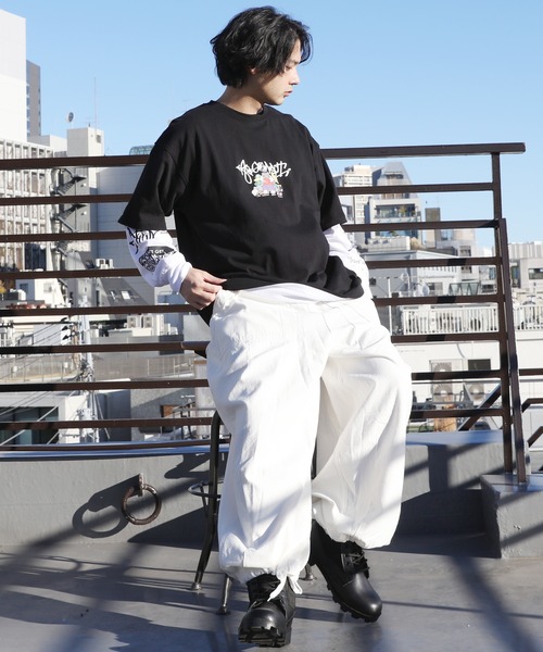 8(eight)(エイト)の「グラフィックレイヤードT(Tシャツ/カットソー・メンズ・ホワイト系その他2/ホワイト系その他/ブラック系その他2/ネイビー系/ピンク系その他/ブラック系その他・LARGE/MEDIUM)」の9枚目の写真