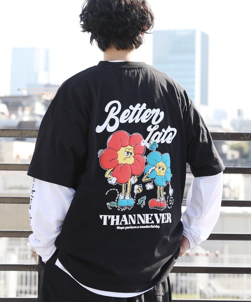 8(eight)(エイト)の「グラフィックレイヤードT(Tシャツ/カットソー・メンズ・ホワイト系その他2/ホワイト系その他/ブラック系その他2/ネイビー系/ピンク系その他/ブラック系その他・LARGE/MEDIUM)」の7枚目の写真