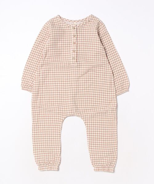 セール】/Quincy Mae/WOVEN JUMPSUIT | COCOA GINGHAM（その他