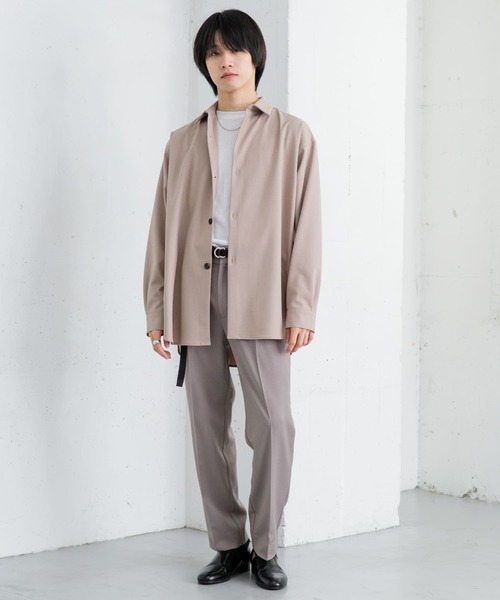 SENSE OF PLACE by URBAN RESEARCH(センスオブプレイスバイアーバンリサーチ)の「センタープレステーパードスラックス(その他パンツ・メンズ・ブラック/ライトベージュ/ブルー・MEDIUM/LARGE)」の4枚目の写真
