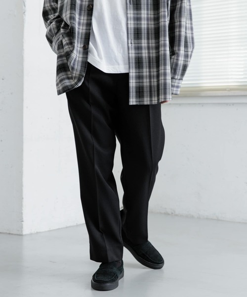 SENSE OF PLACE by URBAN RESEARCH(センスオブプレイスバイアーバンリサーチ)の「センタープレステーパードスラックス(その他パンツ・メンズ・ブラック/ライトベージュ/ブルー・MEDIUM/LARGE)」の21枚目の写真