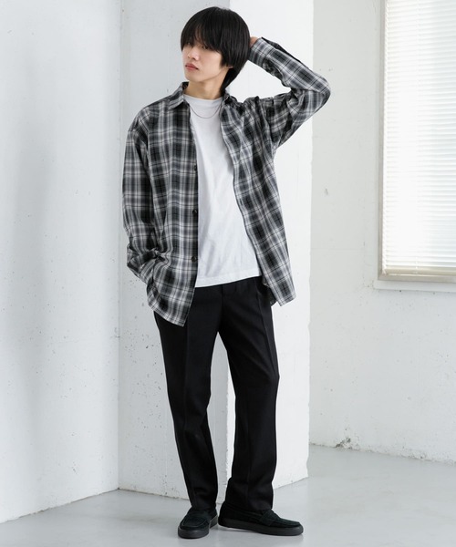 SENSE OF PLACE by URBAN RESEARCH(センスオブプレイスバイアーバンリサーチ)の「センタープレステーパードスラックス(その他パンツ・メンズ・ブラック/ライトベージュ/ブルー・MEDIUM/LARGE)」の5枚目の写真