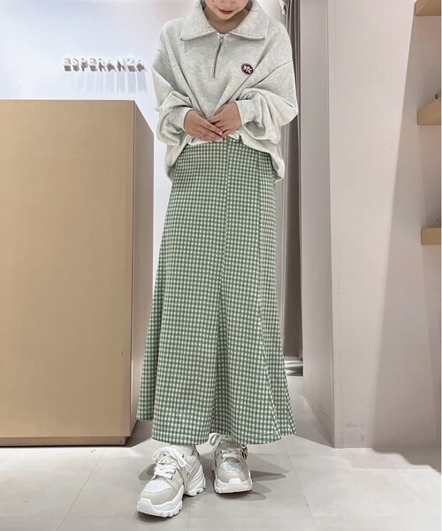 ESPERANZA(エスペランサ)の「ツイードフラワーベルト厚底スニーカー 24SS(スニーカー・レディース・アイボリー系8/ピンク系9/グレー系4・S/M/L/LL)」の13枚目の写真