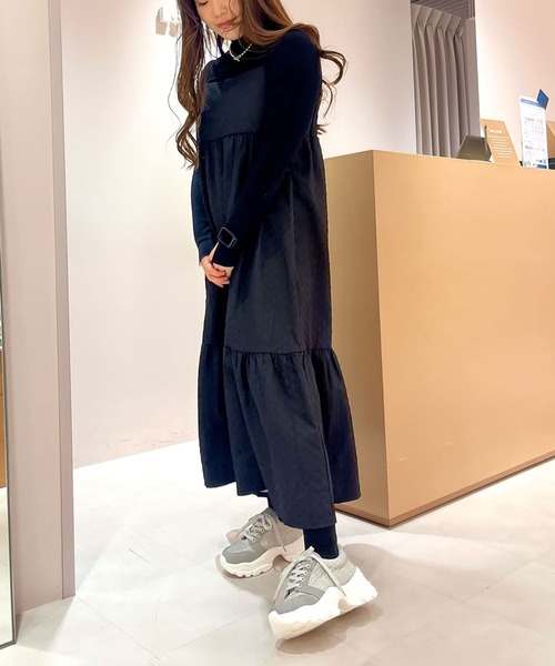 ESPERANZA(エスペランサ)の「ツイードフラワーベルト厚底スニーカー 24SS(スニーカー・レディース・アイボリー系8/ピンク系9/グレー系4・S/M/L/LL)」の8枚目の写真