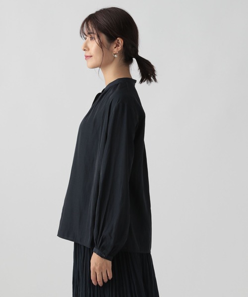 Elura（エルーラ）の「【入卒式／結婚式／祝賀会】セレモニー&お祝いサテンブラウス／988747（シャツ/ブラウス・レディース・ピンクベージュ/ネイビー・MEDIUM/LARGE）」の22枚目の写真