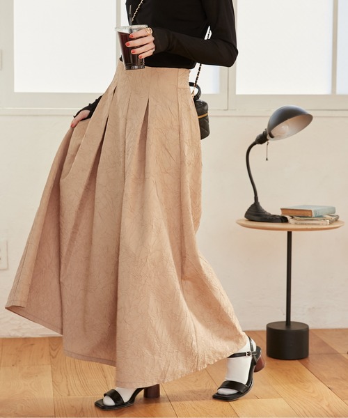 専用⭐️アンドエルシー　柘榴スカート SACRA｜シンセティック レザー スカート SYNTHETIC LEATHR SKIRT
