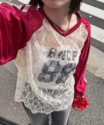 レースドッキングフットボールTee