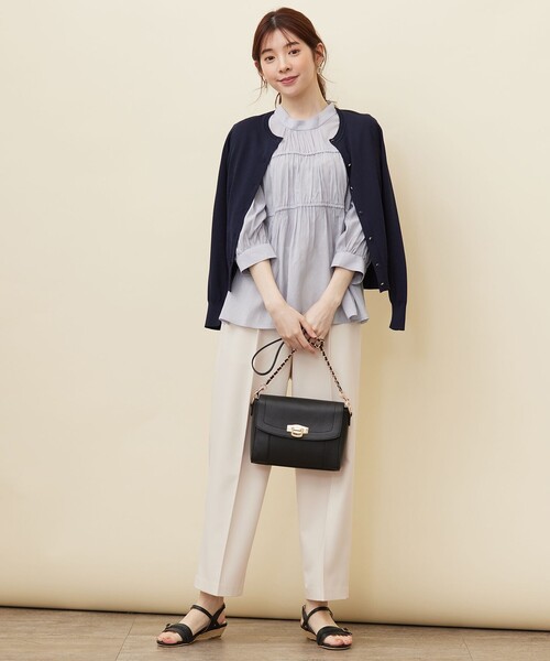 ANY SIS(エニィスィス)の「【洗える】シャーリングシアー ブラウス(シャツ/ブラウス・レディース・アイボリー系/ブラック系/スカイブルー系・2)」の9枚目の写真
