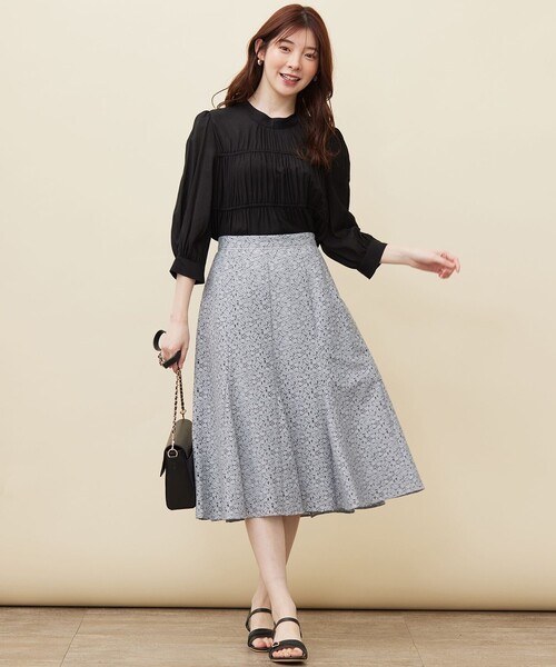 ANY SIS(エニィスィス)の「【洗える】シャーリングシアー ブラウス(シャツ/ブラウス・レディース・アイボリー系/ブラック系/スカイブルー系・2)」の10枚目の写真