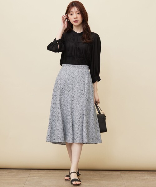 ANY SIS(エニィスィス)の「【洗える】シャーリングシアー ブラウス(シャツ/ブラウス・レディース・アイボリー系/ブラック系/スカイブルー系・2)」の11枚目の写真