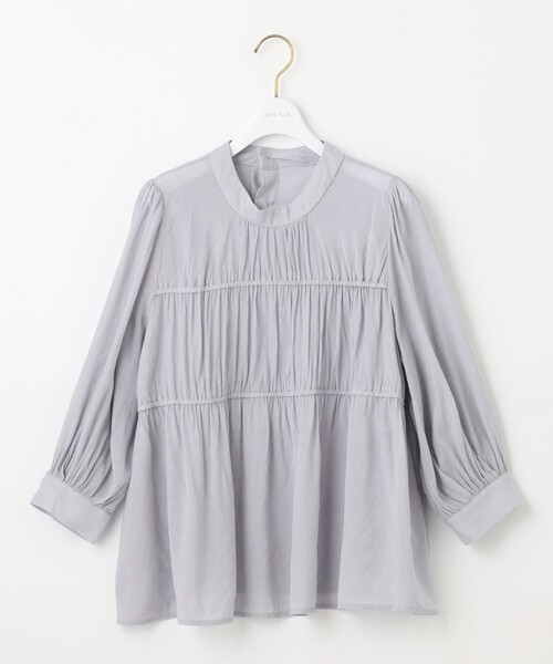 ANY SIS(エニィスィス)の「【洗える】シャーリングシアー ブラウス(シャツ/ブラウス・レディース・アイボリー系/ブラック系/スカイブルー系・2)」の13枚目の写真