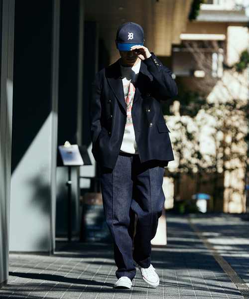 417 EDIFICE（フォーワンセブンエディフィス）の「【MOONLIGHT CLOTHING】OXFORD DOUBLE JACKET（テーラードジャケット・メンズ・キャメル/ネイビー・36/38/40/42）」の11枚目の写真