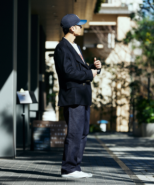 417 EDIFICE（フォーワンセブンエディフィス）の「【MOONLIGHT CLOTHING】OXFORD DOUBLE JACKET（テーラードジャケット・メンズ・キャメル/ネイビー・36/38/40/42）」の13枚目の写真