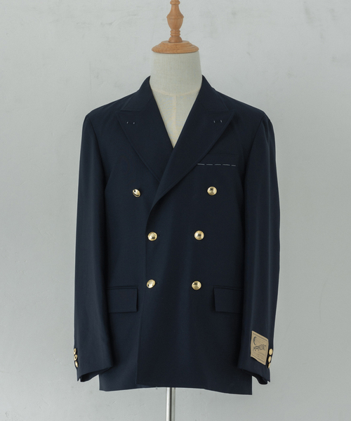 417 EDIFICE（フォーワンセブンエディフィス）の「【MOONLIGHT CLOTHING】OXFORD DOUBLE JACKET（テーラードジャケット・メンズ・キャメル/ネイビー・36/38/40/42）」の20枚目の写真