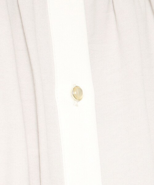 ITS'DEMO（イッツデモ）の「◆【ベーシック／きちんと感あり／ウエストゴム／やわらか】配色ワンピース（ワンピース・レディース・ナチュラル/ブラック/サックスブルー・00）」の8枚目の写真