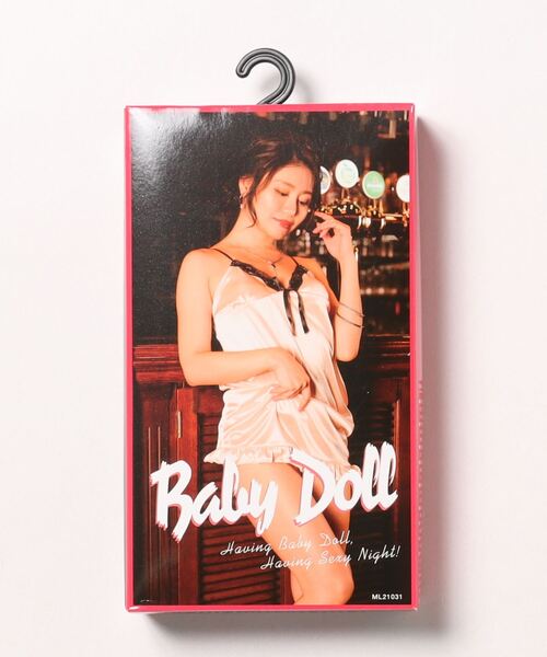 セール】Baby Doll 【ML21031】（mhs）サテンベージュセクシー