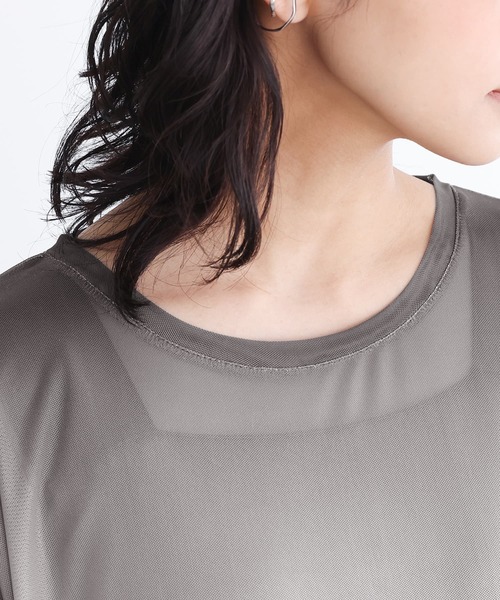n'OrLABEL(ノアールレーベル)の「グラデーションプリントメッシュカットソー(Tシャツ/カットソー・レディース・グレー/ライトブルー・2/1)」の16枚目の写真